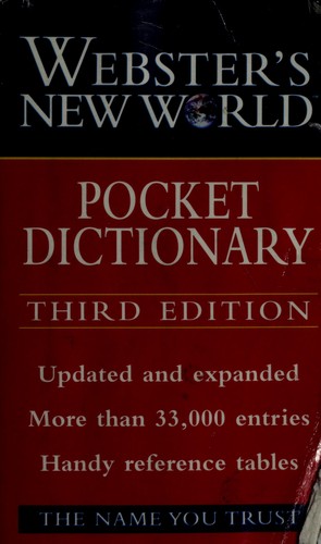 Webster's New World Pocket Dictionary 3rd Edition