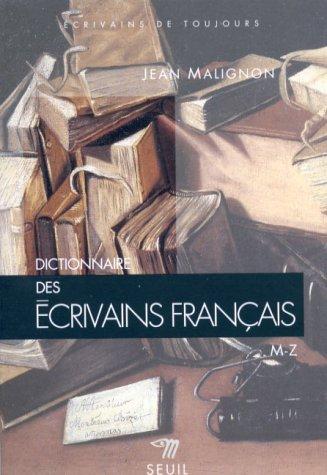 Dictionnaire des écrivains français by Malignon, Jean. cover