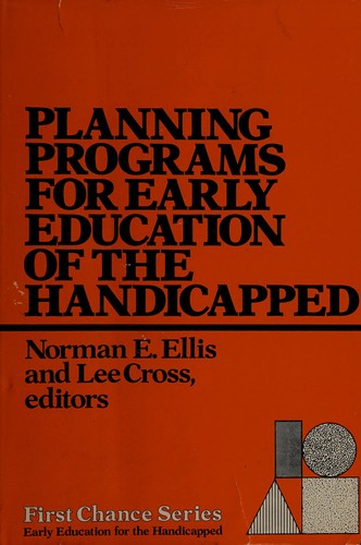 Planning programs for early education of the handicapped