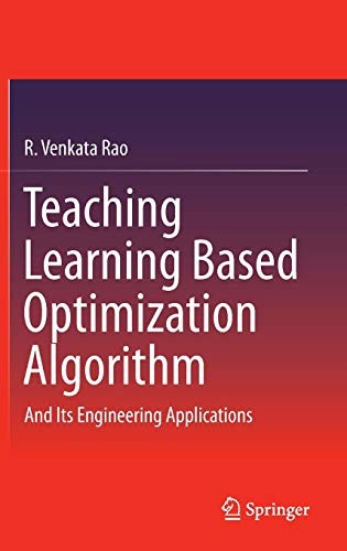 Teaching Learning Based Optimization Algorithm by R. Venkata Rao cover