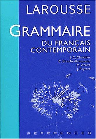 Grammaire français contemporain by Chevalier cover