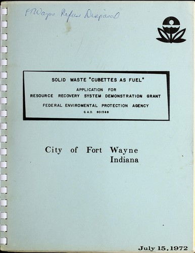 Beneficiated solid waste cubettes as salvage fuel for municipal steam-electric generation