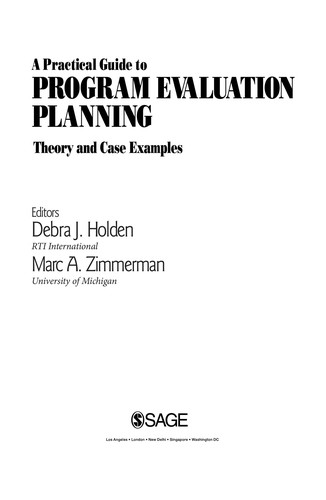 A practical guide to program evaluation planning