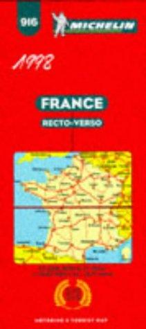 Reversible Map of France by Pneu Michelin (Firm) cover