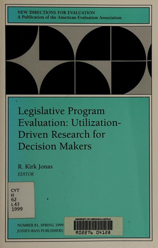 Legislative program evaluation