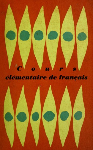 Cours élémentaire de français by John Brickley Dale cover