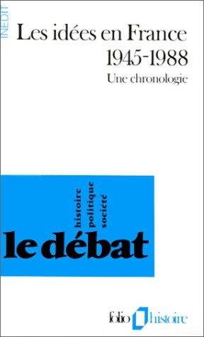 Les idées en France, 1945-1988 by Anne Simonin, Hélène Clastres cover