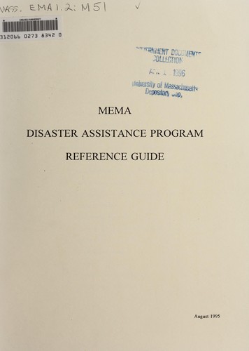 MEMA disaster assistance program