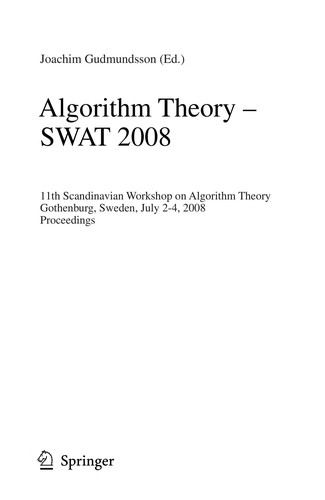 Algorithm Theory – SWAT 2008