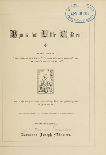 Hymns for little children