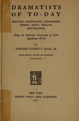 Dramatists of to-day