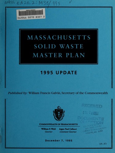 Massachusetts solid waste master plan