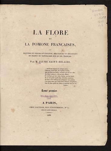 La flore et la pomone françaises by Jean Henri Jaume Saint-Hilaire cover