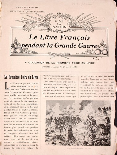 Livre francais pendant la grande guerre... by  cover