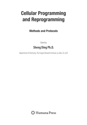 Cellular programming and reprogramming