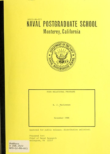 Four relational programs