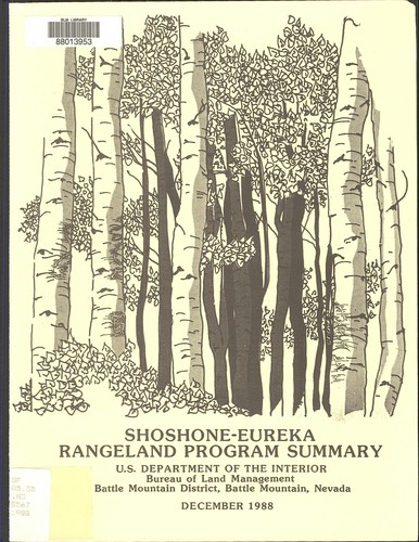 Shoshone-Eureka rangeland program summary
