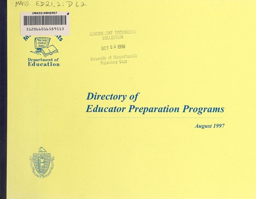 Directory of educator preperation programs