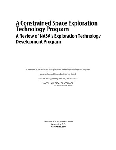 A constrained space exploration technology program