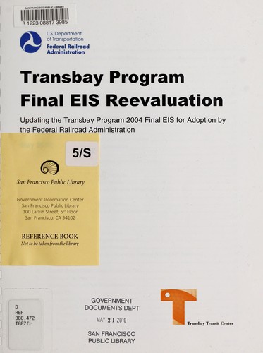Transbay program by United States. Federal Transit Administration cover