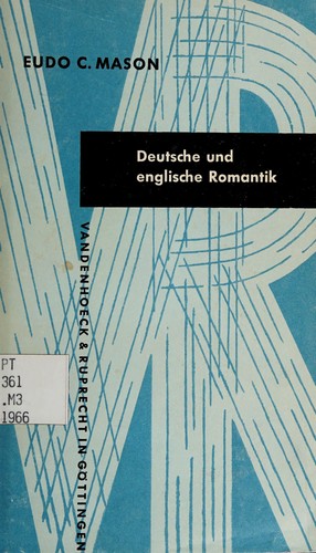 Deutsche und englische Romantik by Eudo Colecestra Mason cover