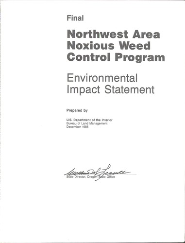 Northwest area noxious weed control program