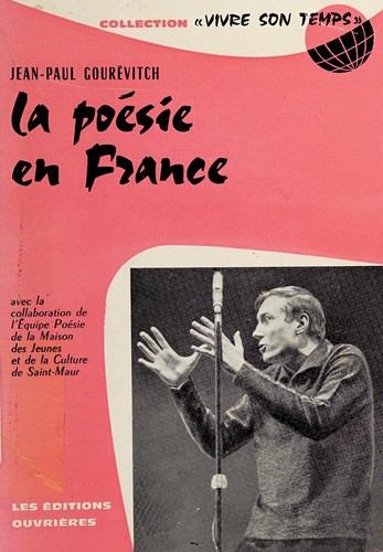 La Poésie en France .. by Jean Paul Gourévitch cover