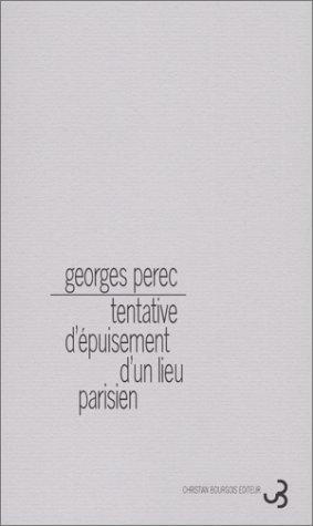Tentativa de Agotar Un Lugar Parisino by Georges Perec cover