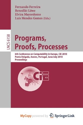 Programs, Proofs, Processes