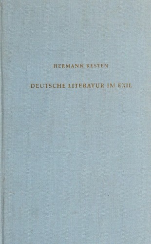 Deutsche Literatur im Exil by Hermann Kesten cover