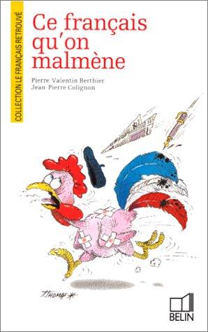 Ce français qu'on malmène by P. V. Berthier cover