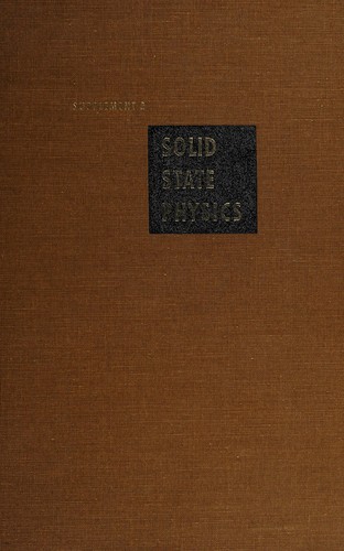 Paramagnetic resonance in solids by Low, W cover