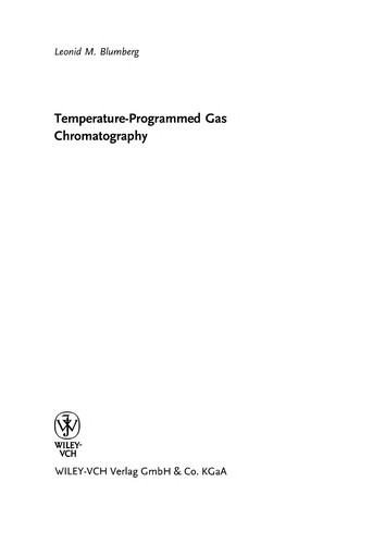 Temperature-programmed gas chromatography