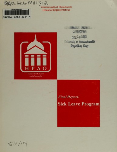 Final report, sick leave program