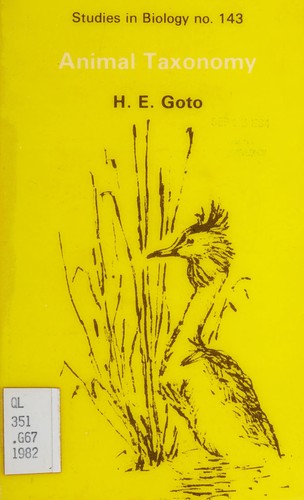 Animal taxonomy by H. E. Goto cover