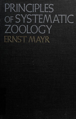 Principles of systematic zoology by Ernst Mayr cover
