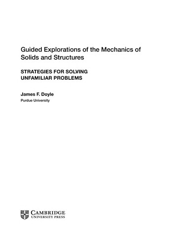 Guided explorations of the mechanics of solids and structures