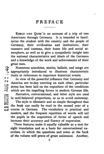 Kreuz und quer durch deutsche Lande by Robert Mezger cover