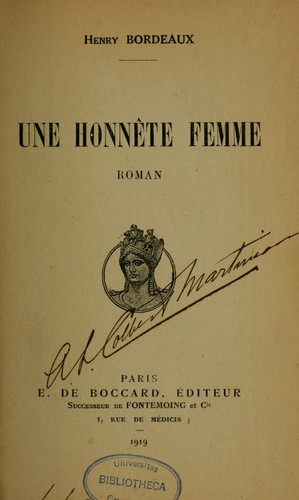 Une honnête femme