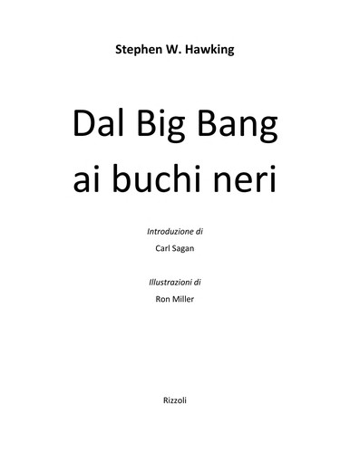 Dal Big Bang ai buchi neri