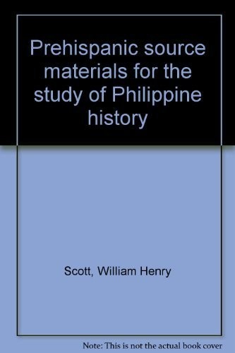 Prehispanic source materials for the study of Philippine history