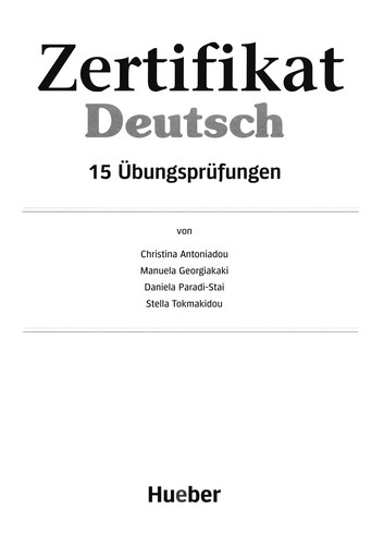 Zertifikat Deutsch by Christina Antoniadou cover
