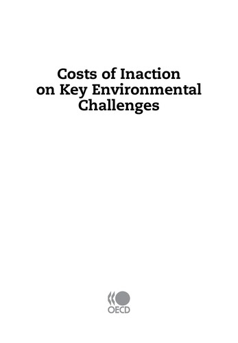 Costs of inaction on key environmental challenges