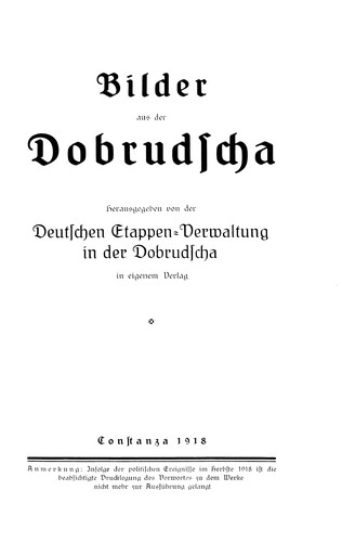 Deutsche Etappe Verwaltung in der Dobrudscha by  cover