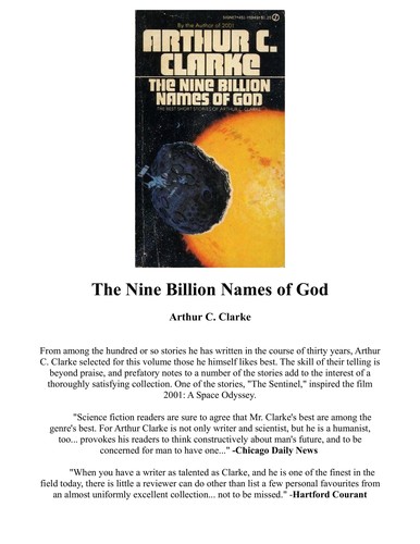 Nine Billion Names