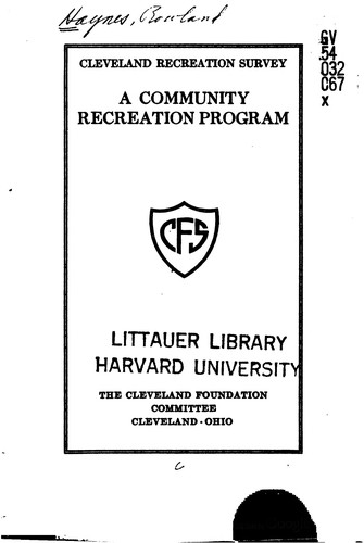 A community recreation program