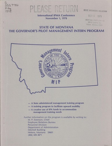 The Governor's pilot management intern program