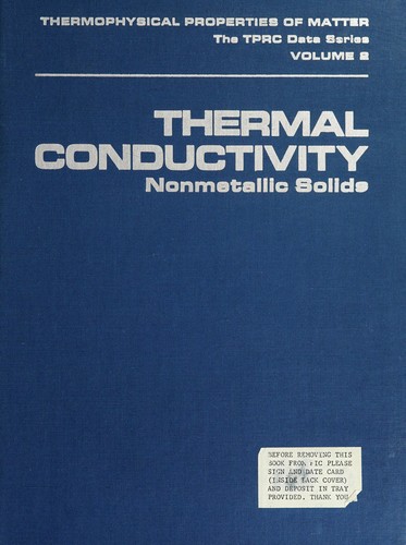 Thermophysical properties of matter;