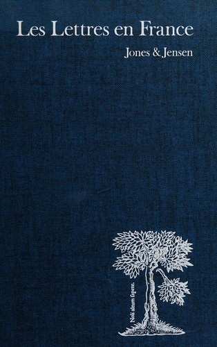 Les lettres en France by Cyril Meredith Jones cover
