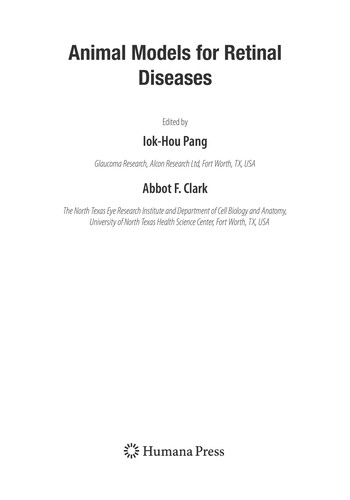 Animal models for retinal diseases